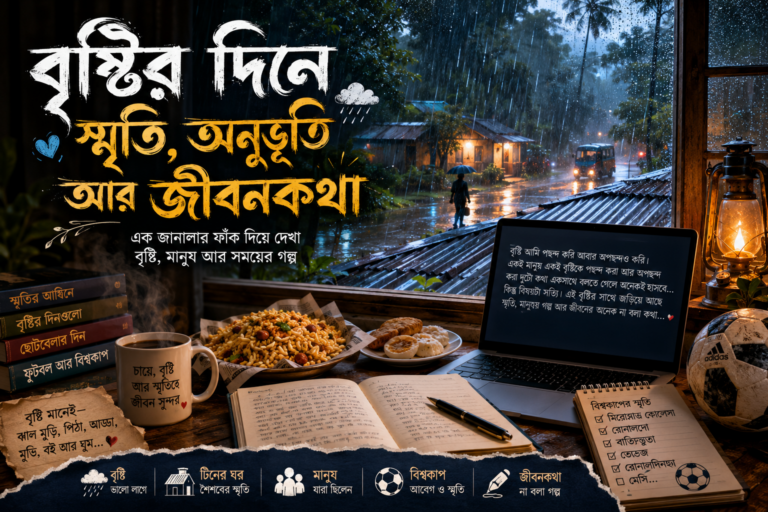 বৃষ্টি, স্মৃতি ও বিশ্বকাপের দিনগুলো